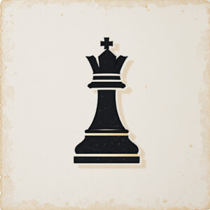 Black King Ventures emblem: black king chess piece
